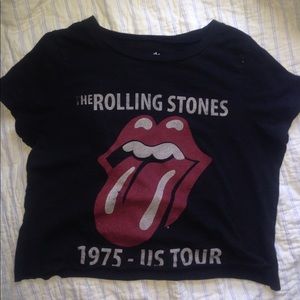 rolling stones cropped tee!
